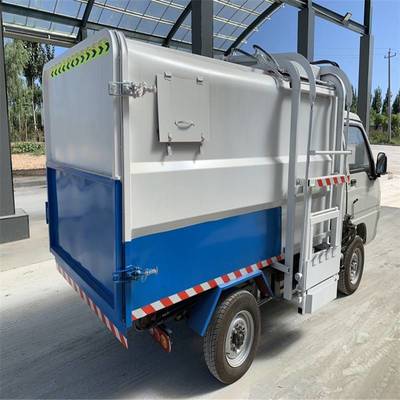 电动四轮自卸挂桶式垃圾车 景区与物业高效清洁新选择